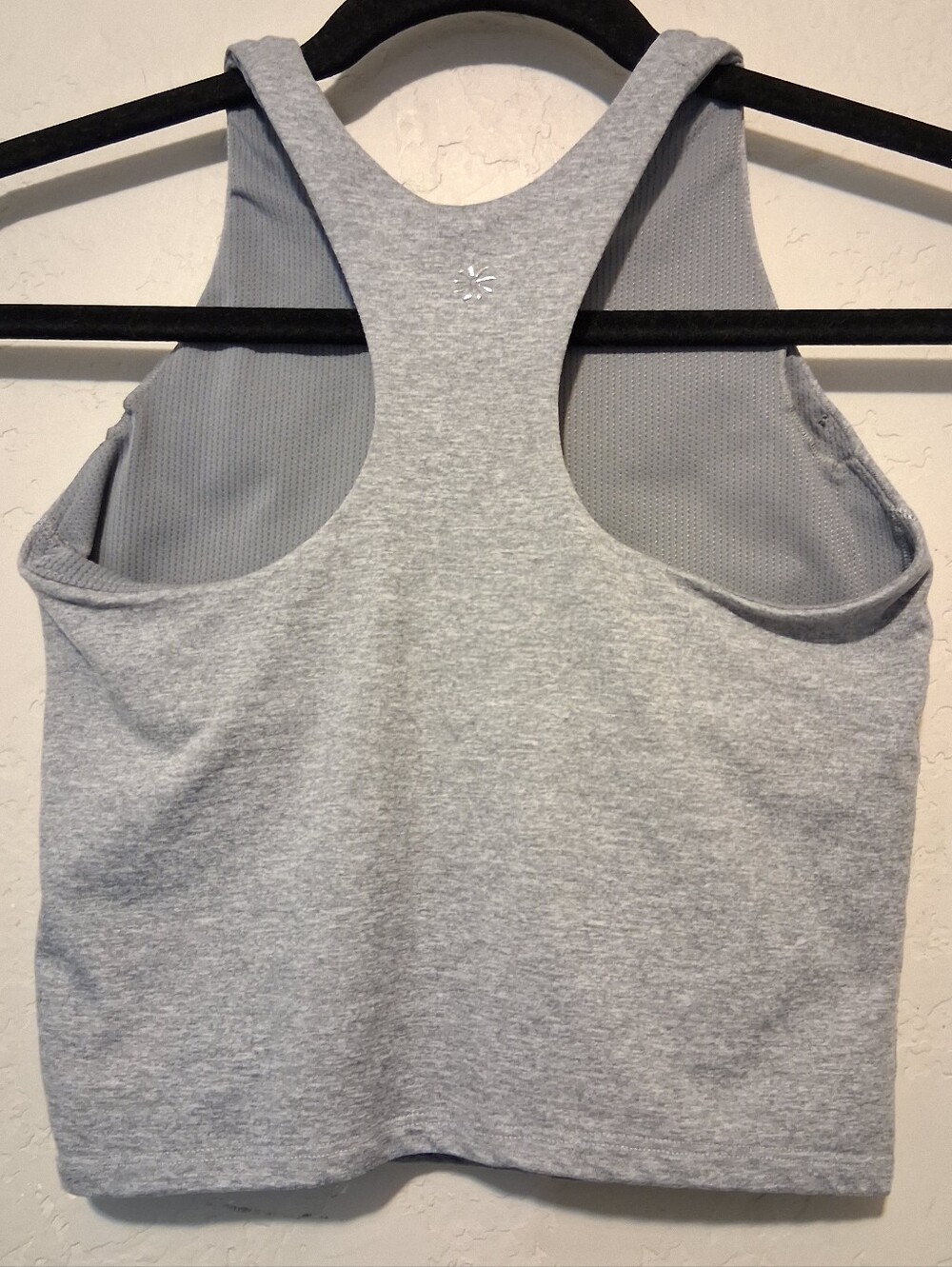 Athleta Sport Girl‎ Racerback Top Gray SzXL(14) Tank Top With Padded Tankini